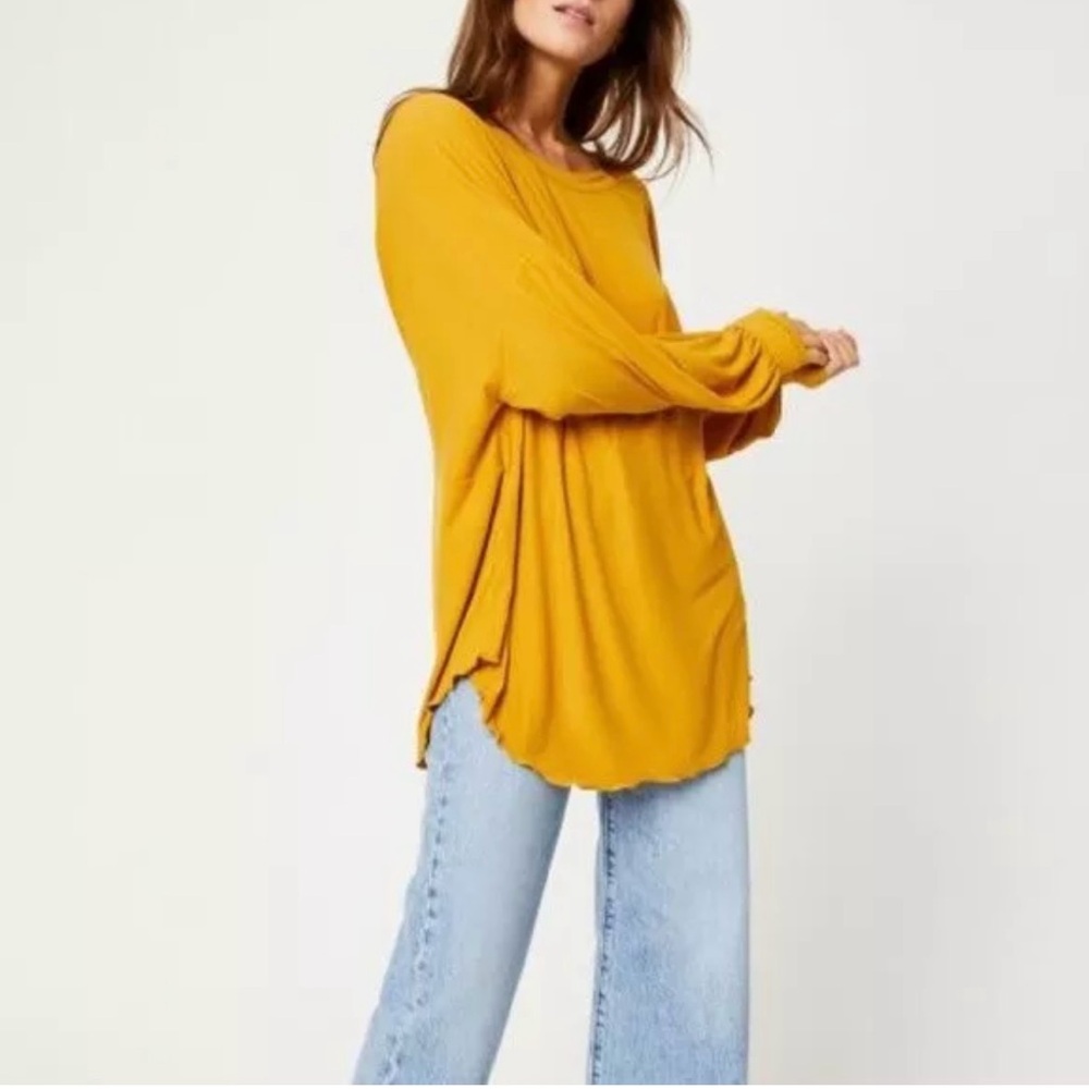 Free People Shimmy Shake Low Back Top Yellow Gold Size XS - Picture 4 of 10